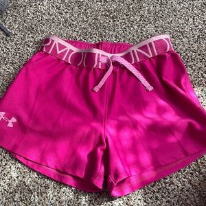 pink Under Armour shorts
